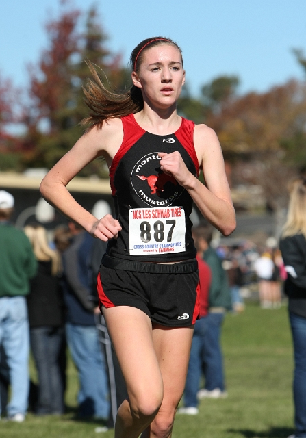 NCS XC D1 Girls-050.JPG - 2009 North Coast Section Cross Country Championships, Hayward High School, Hayward, California